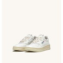 AUTRY yI[g[z MEDALIST LOW SNEAKERS IN LEATHER COLOR WHITE SILVER WOMAN'S (AULW-LL05) Xj[J[