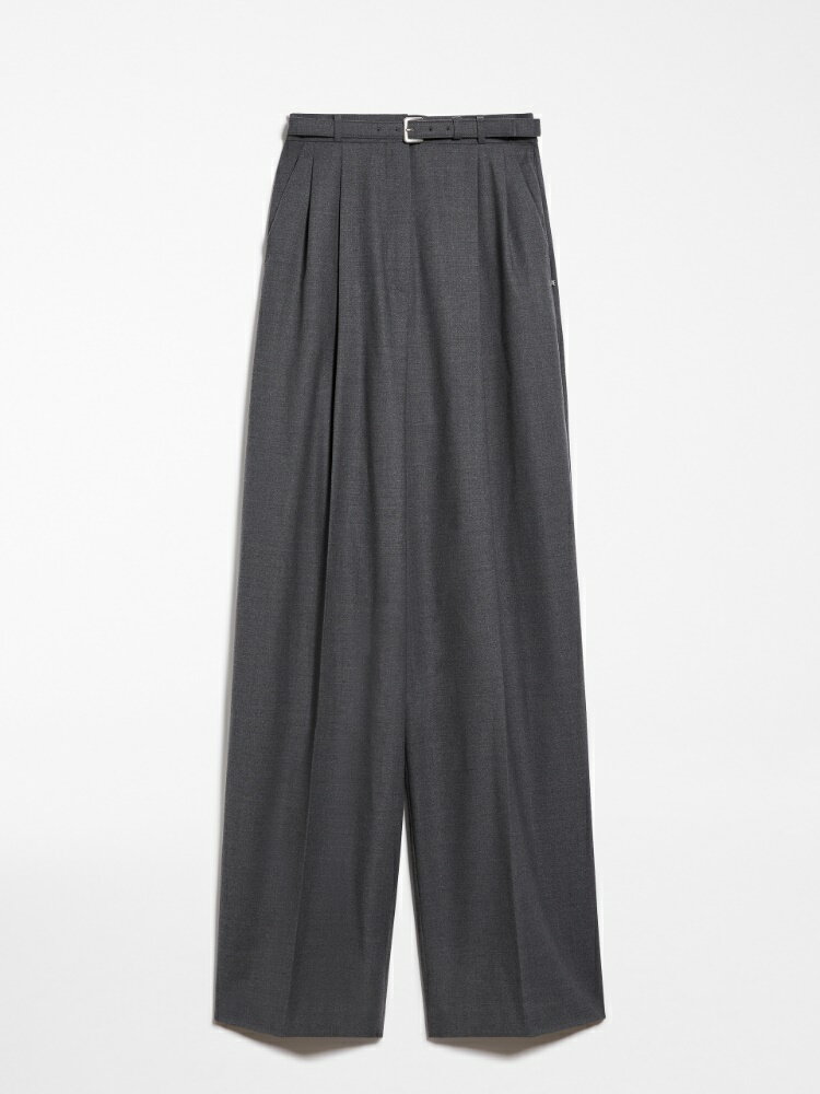 楽天セレクトショップ　モンドジャコモSPORTMAX （スポーツマックス） Wool Stretch Flannel Pants GRAY （12136033302） 23AW 23秋冬 パンツ ボトムス スラックス