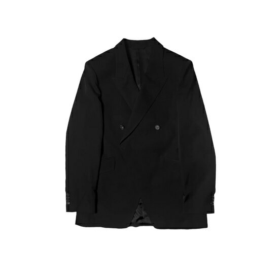 HIBIKI NAKAMINAMI 【ヒビキ ナカミナミ】 Fitted blazer BLACK (000-WM-JA01) 24SS 24春夏 トップス ジャケット ブラック ブレザー