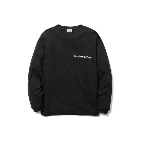 F-LAGSTUF-F 【フラグスタッフcalifornication L/S tee (xYU NAGABA) BLACK (fs1428) 24SS 24春夏 Tシャツ 半袖