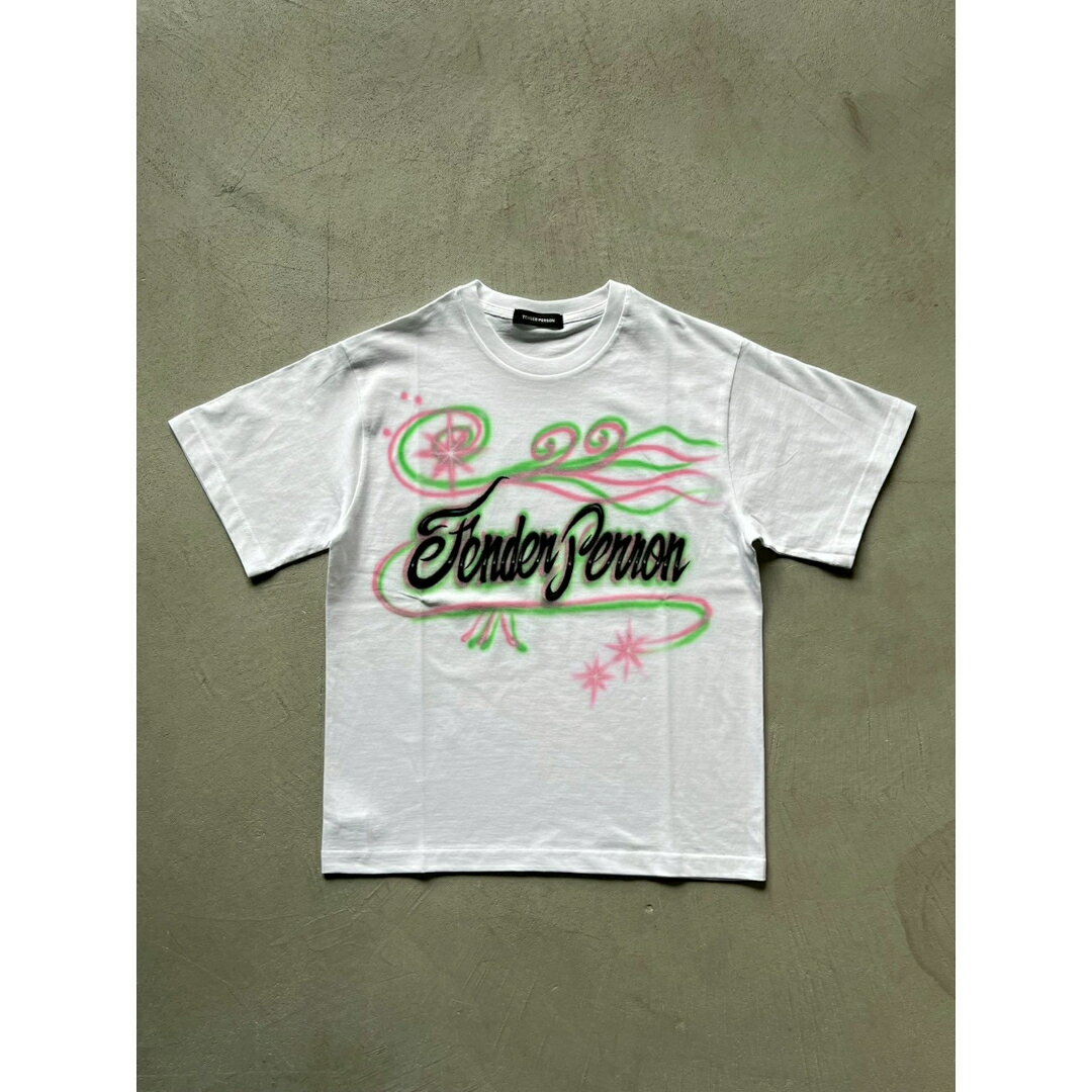 TENDER PERSON | テンダーパーソン AIRBRUSHED TEE WHITE (NRB-4236) 26SS 26春夏 トップス Tシャツ 半袖 ショートスリーブ エアーブラシ ペイント
