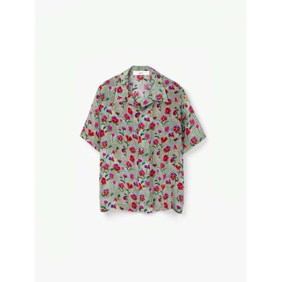 Sefr (Zt@) NOAM SHIRT Blurred Flowers (SS24NOAMBLU) 24SS 24t V Vc }[u