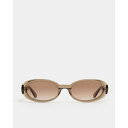 \全品P5倍&10%OFFクーポン/ DMY STUDIOS|ディーエムワイスタジオ Valentina Transparent Olive Sunglasses (31DMYSUN04T0) 25SS 25春夏 サングラス アイウェア アクセサリー(4)
