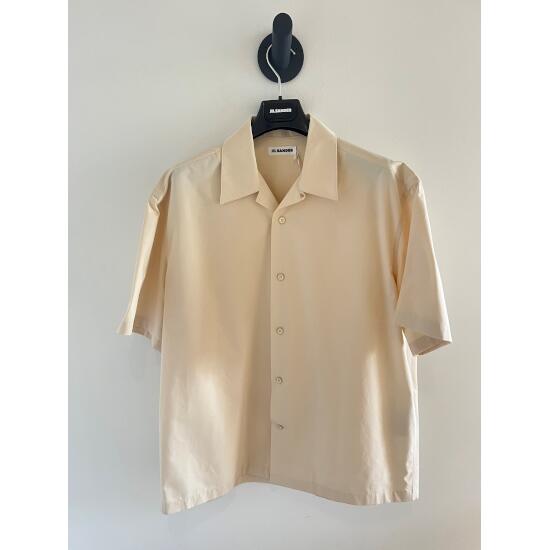 JILSANDERyWT_[zOPEN COLLAR SHIRT BEIGE(j22dl0112) 24SS 24t V Vc J݃Vc V[gX[u 