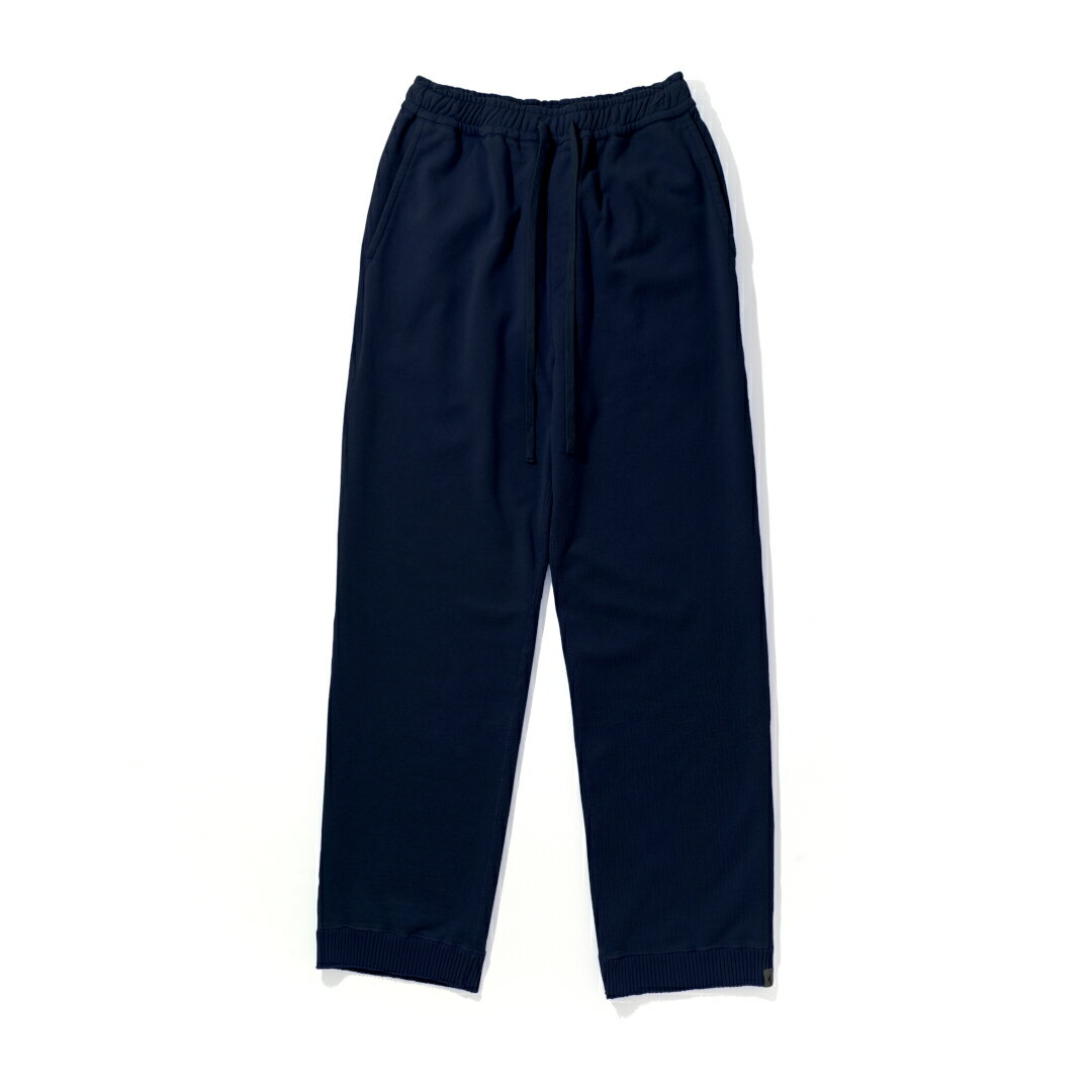 \10%OFFクーポン&P10倍/ Perfect ribs|パーフェクトリブス STRAIGHT WIDE PANTS ROYAL NAVY (PR512034) 25SS 25春夏 ワイドパンツ スウェット スウェットパンツ ワイドスウェット