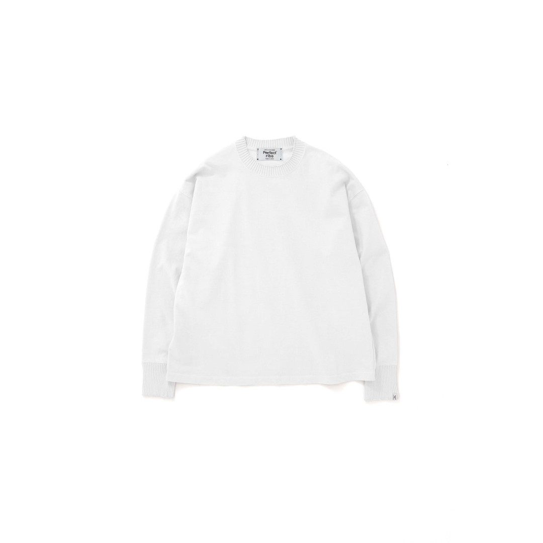 Perfect ribs | パーフェクトリブス Long Sleeve T Shirts WHITE (PR634011) 26AW 26秋冬 Tシャツ 長袖 ロングスリーブ