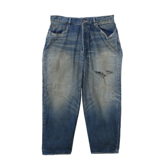 \ポイント10倍※エントリー必須/ MADNESS|マッドネス 5ポケットワイドフィットデニム (FW24-LP-DNM-JJ31-D001_ING) 24AW 24秋冬 新作 デニム ワイドデニム