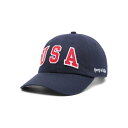 \週末限定!ポイント10倍/ Sporty & Rich【スポーティー&リッチ】 USAパッチ キャップ NAVY (30SR09AC040503643BL32)24秋冬 24AW 帽子 キャップ