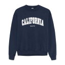 \ ポイント10倍&10%OFFクーポン/ Sporty & Rich【スポーティー&リッチ】 California スウェットシャツ NAVY WHITE (...