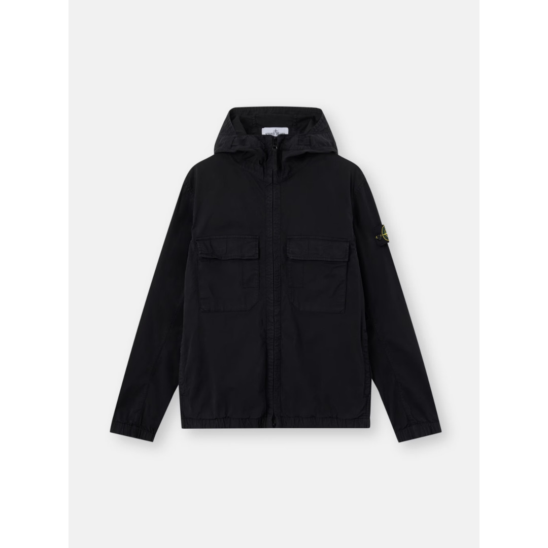 STONE ISLAND | ストーンアイランド HOODED JACKET BLACK / V0029 (4100077) L1S154100077S0A10V0029 26SS 26春夏 ジャケット アウター ナイロン フーデッド ガーメントダイ
