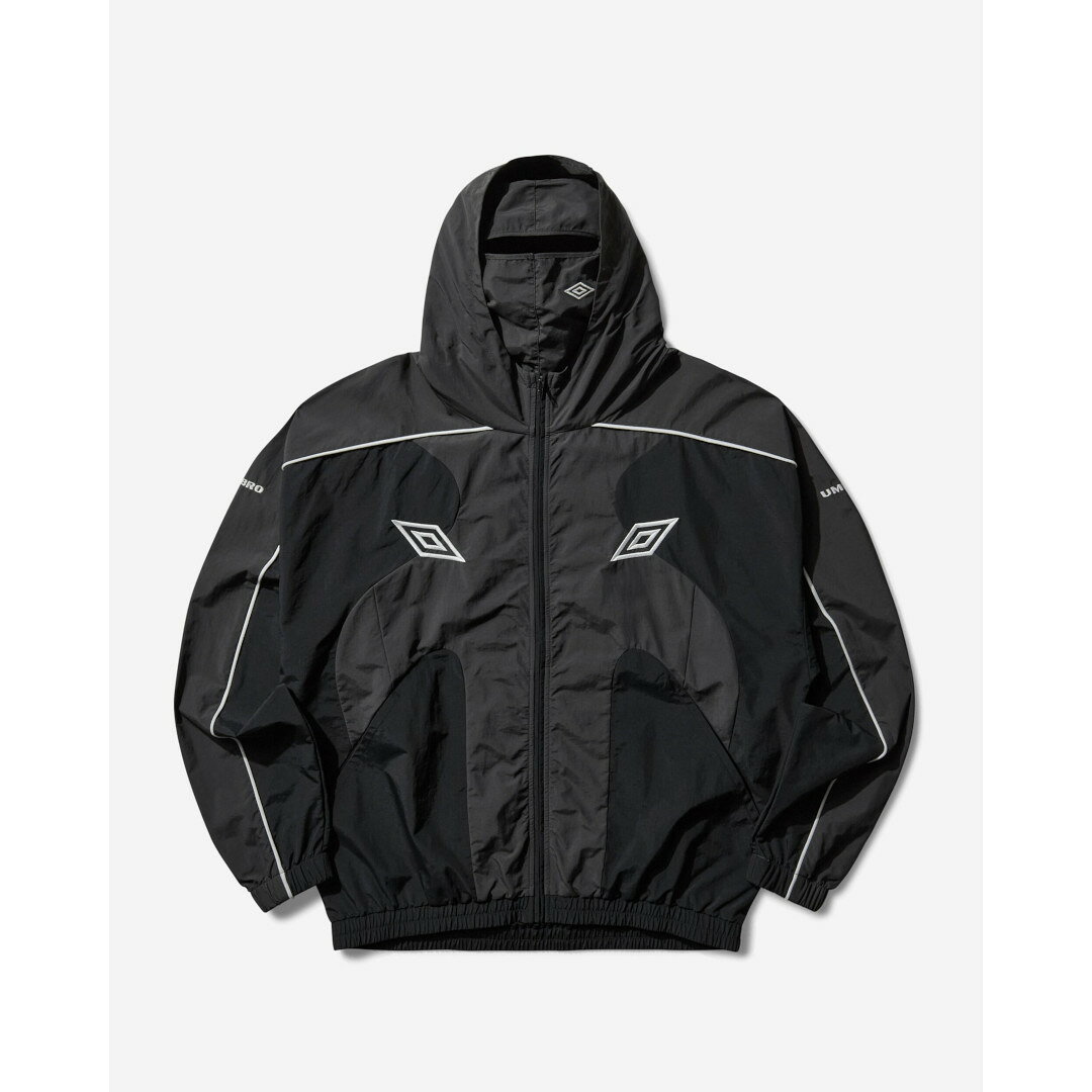 UMBRO | アンブロ SLAM JAM Masked Track Jacket BLACK / CHARCOAL (UBMW0477FA307) 26SS 26春夏 正規品 ジャケット アウター トラックジャケット フード フーディー マスク