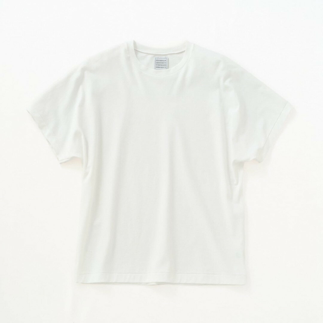 GOOD PEOPLE GOOD STITCHING GOOD PRODUCT | GGG Highgauge Interlock Knit Crew Neck Dolman Sleeve WHITE (02-01-1494) 26SS 26春夏 トップス Tシャツ クルーネック ドルマン フレンチスリーブ ハイゲージ