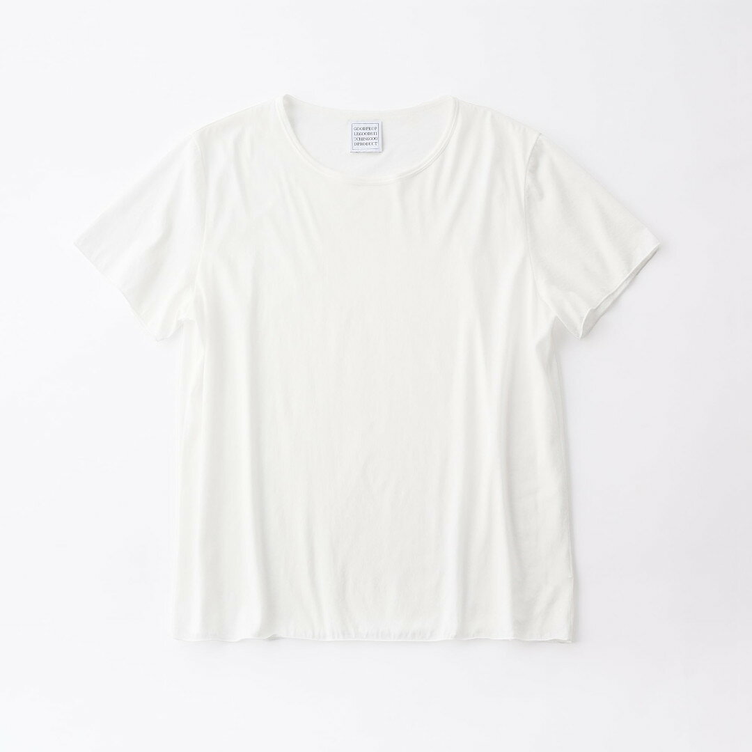 GOOD PEOPLE GOOD STITCHING GOOD PRODUCT | GGG Fresca Zero Jersey Crew Neck Short Sleeve T WHITE (02-01-1853) 26SS 26春夏 トップス Tシャツ クルーネック ショートスリーブ シアー