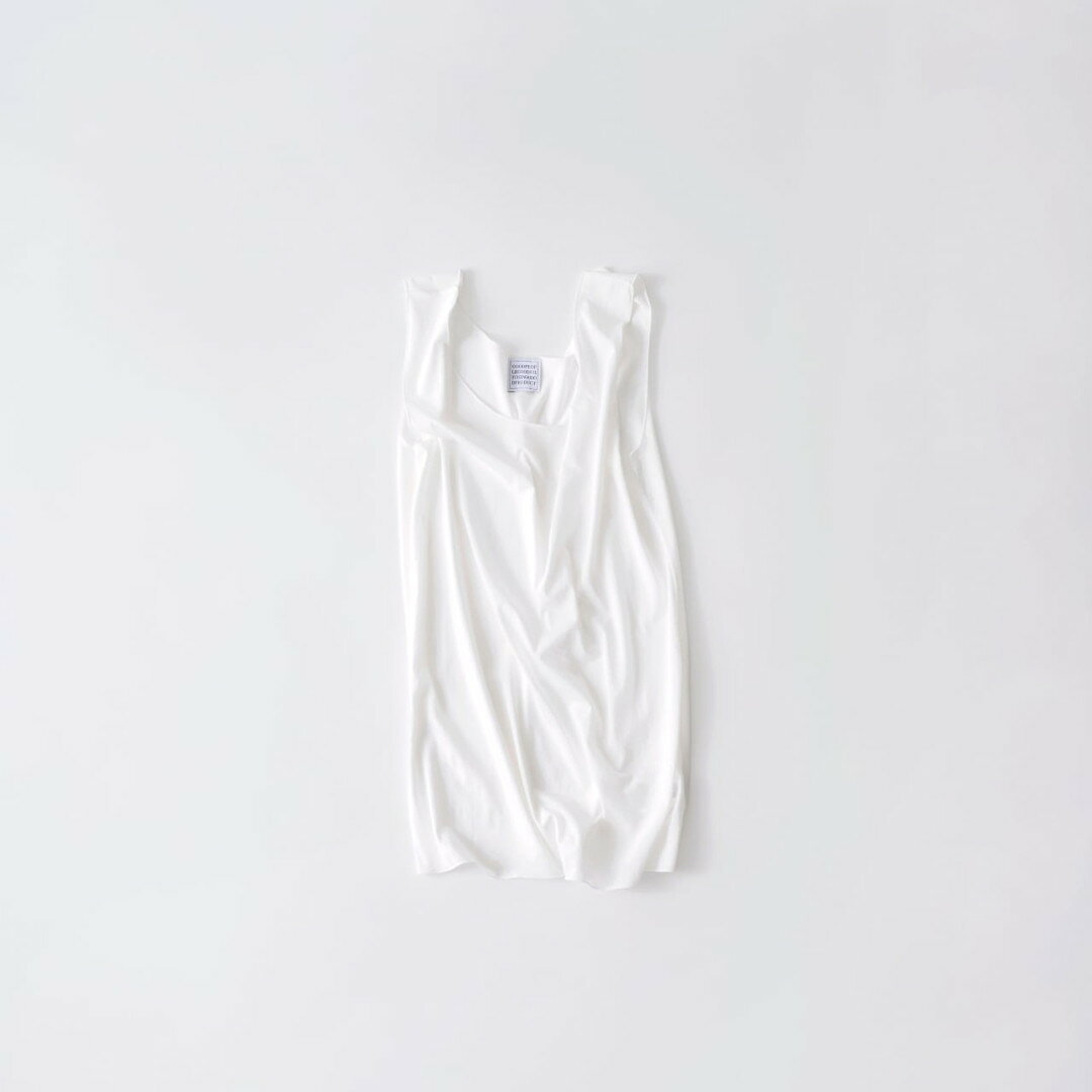 GOOD PEOPLE GOOD STITCHING GOOD PRODUCT|GGG Fresca Zero Jersey No Sleeve T WHITE (02-01-1151) 26SS トップス シアー タンクトップ ドライタッチ