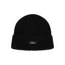Dime | ダイム Cursive Rib Beanie BLACK (DIMEFA2528) 25AW 25秋冬 ビーニー ニット帽