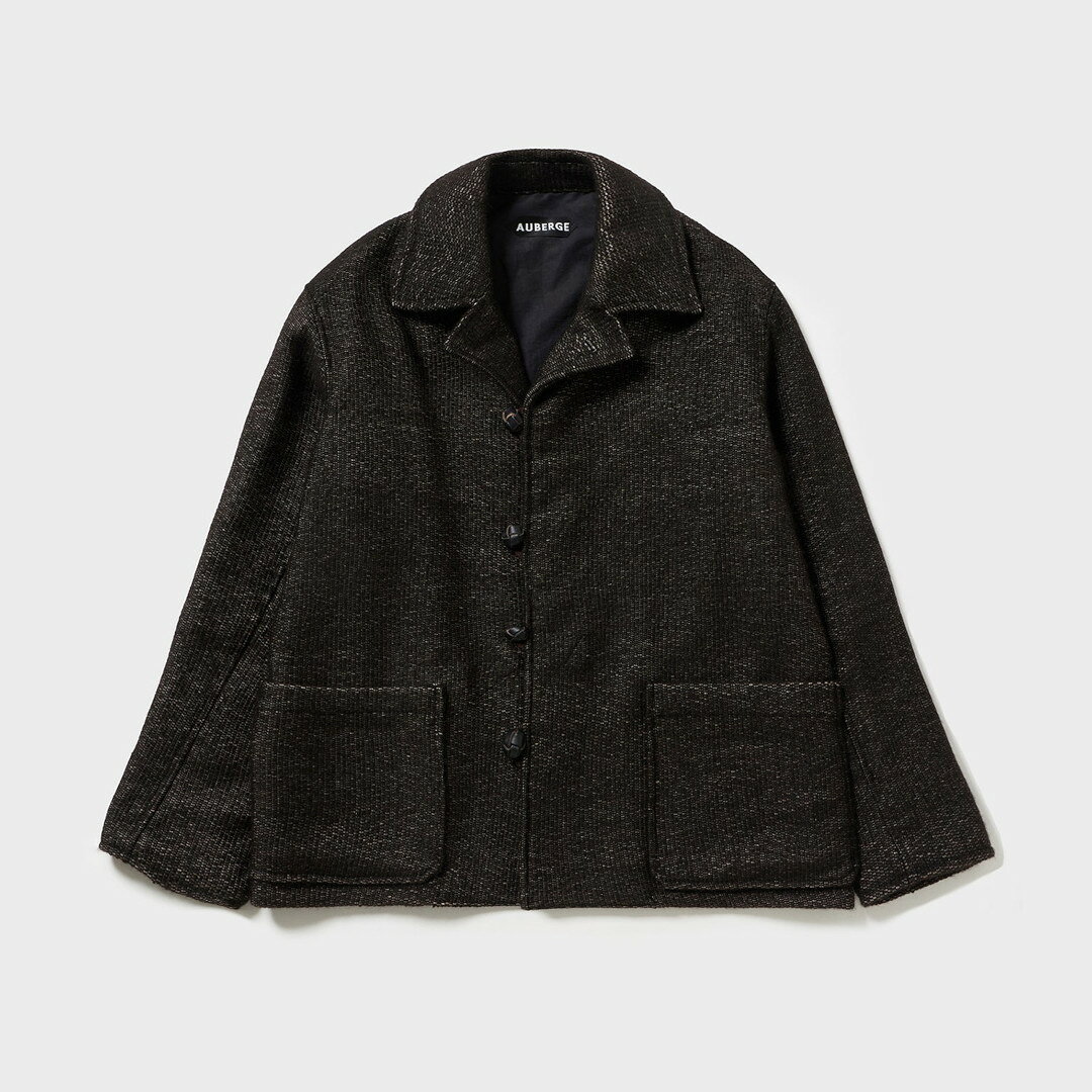AUBERGE | オーベルジュ TUSCON NATURAL BLACK (AU26A10) 26AW 26秋冬 ジャケット アウター アルパカ モヘア オルテガフィール UKワーク