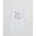 本日限定100%ポイント還元!?\10%OFFクーポン&P10倍/ MAISON SPECIAL 【メゾンスペシャル】Love Life Embroidery T-shirt WHITE (21251415324) 25SS 25春夏 トップス Tシャツ ロゴTシャツ(4)
