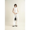 SACRA【サクラ】 LONG STAPLE COTTON RIB TOP 010/WHITE (124233081) 24SS 24春夏 リブトップ(4)