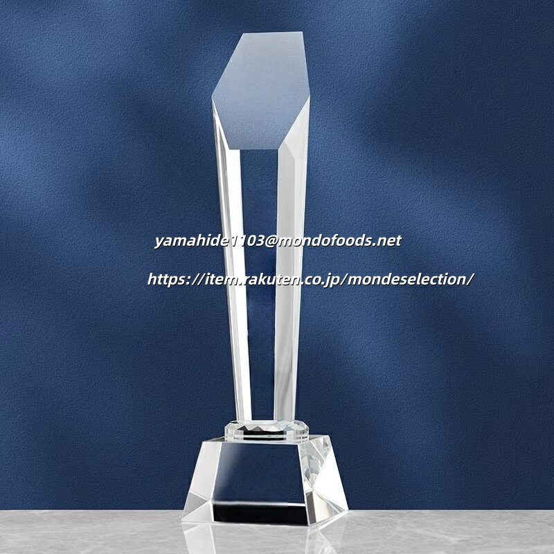 文字彫刻無料クリスタルトロフィー 特別な瞬間 贈呈 記念品 デザイン性 華やか 喜ばれ クリスタル 透明..