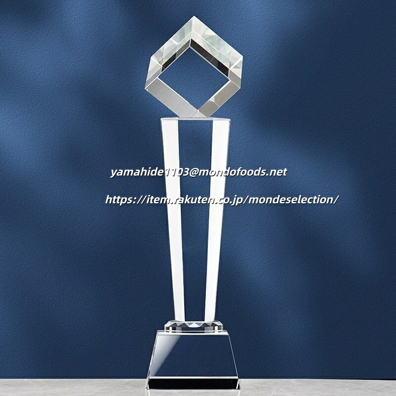 文字彫刻無料クリスタルトロフィー 特別な瞬間 贈呈 記念品 デザイン性 華やか 喜ばれ クリスタル 透明..