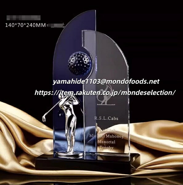 クリスタルトロフィー 文字彫刻無料 eスポーツ 大会 運動会 体育祭 音楽 ピアノ 吹奏学 合唱コンクール ダンス ソフトボール フットサル スポーツ アウトドア ゴルフ コンペ用品 ホビー パーティー イベント用品 賞品 景品 ゴルフトロフィー