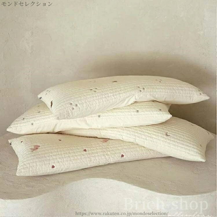 モンドセレクションの【送料無料】プレゼント 出産祝い 刺繍 刺しゅう キルティング かわいい ベッドガード 寝具 洗える コットン 安眠 子供 キッズ｜アングル3