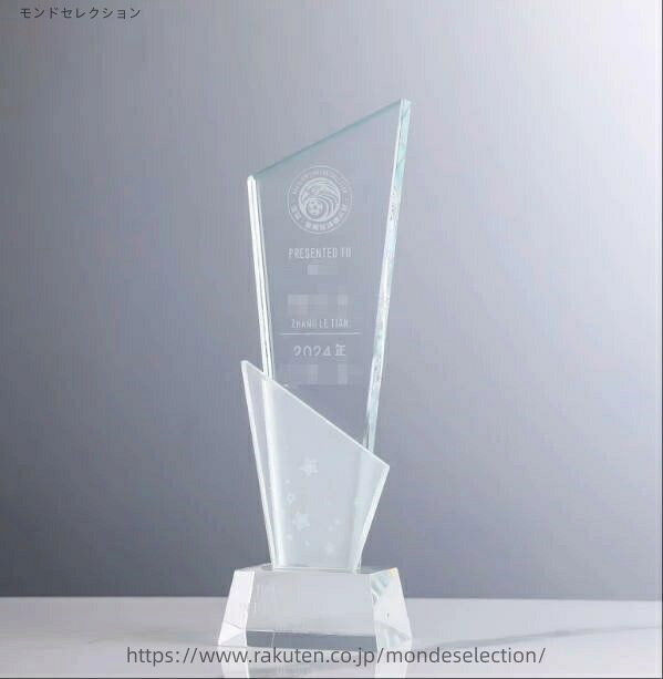【文字刻印無料】クリスタルトロフィー カスタマイズ アイデア ゴールド シルバー どうしょく メダル枚 企業賞 表彰台 表彰 表彰品 社内表彰 名入れ クリスタル 卒業記念品 卒業 記念品 優勝トロフィー クリスタル 【文字刻印無料】クリス...