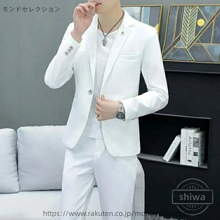 【送料無料】男性用 一つボタン 発表会 パンツ セレモニースーツ メンズ メンズスーツ 細身 スリム ジャケット セットアップ パーティー