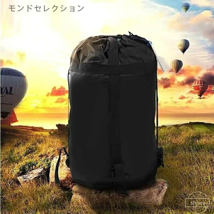 【送料無料】コンパクト 圧縮収納 衣類収納 パッキング アウトドアギア 寝袋 コンプレッションバッグ 圧縮袋 mondeselection-10022709 モンドセレクション サンプル画像2