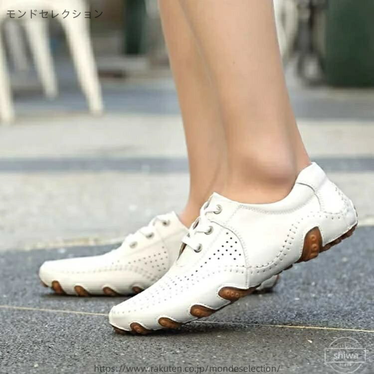 【送料無料】耐摩耗性 快適 メッシュ通気性 男性 滑り止め フェイクレザー レザー ...