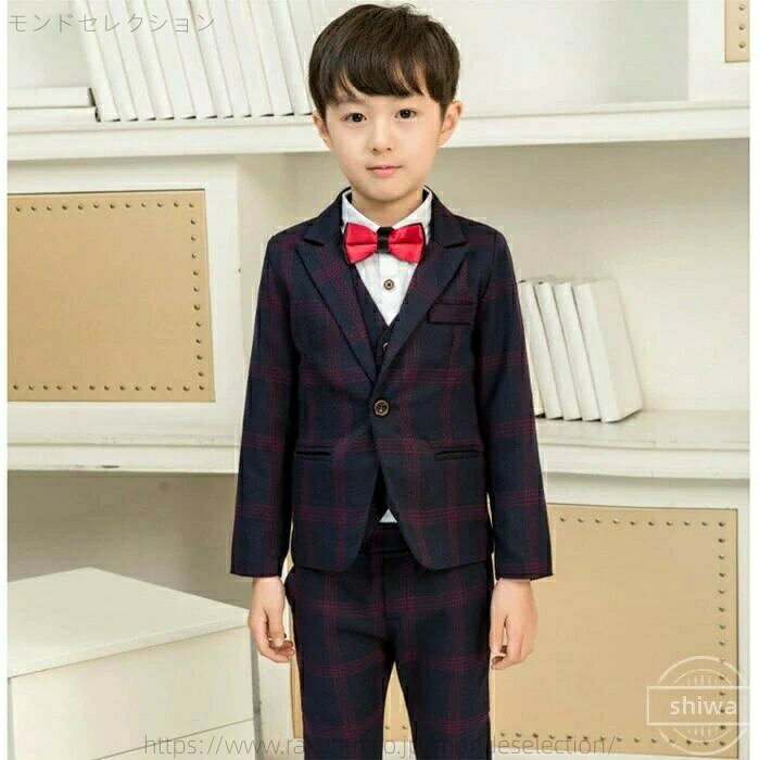 【送料無料】小学生 中学受験 子供スーツ 男の子 スーツ キッズフォーマル 卒業式 子供スーツスーツ 100 90 男の子 フォーマル