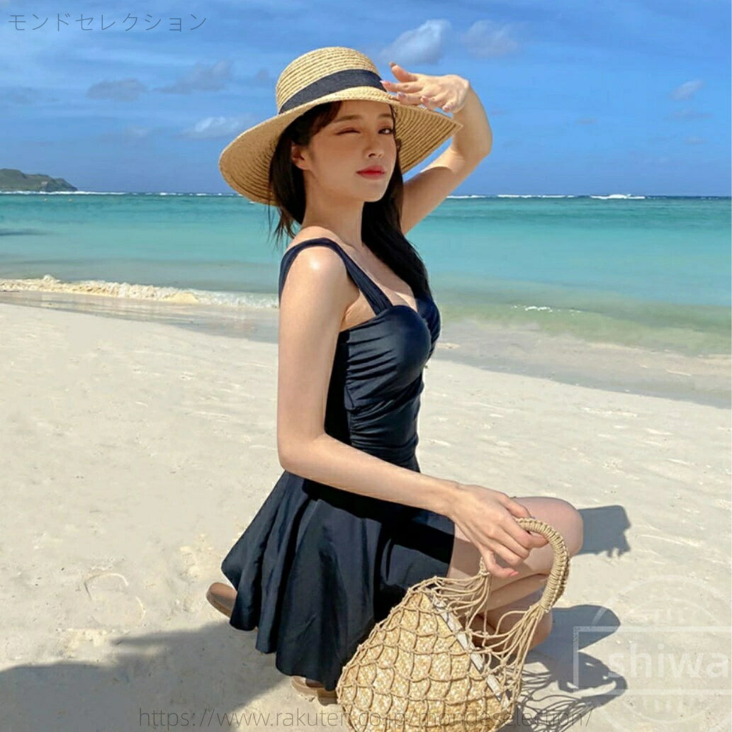 【送料無料】可愛く体型カバー 水着 レディース 2点セット セパレート ボトムショーツ 水着 ワンピース レディース 体型カバー水着 レディース 大きいサイズ ウエスト くびれメイク