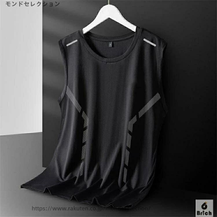 【送料無料】3枚セット シンプル ドライ 接触冷感 メンズ トップス トップス メッシュ 吸汗 速乾 インナー 男性 メッシュtシャツ ノースリー