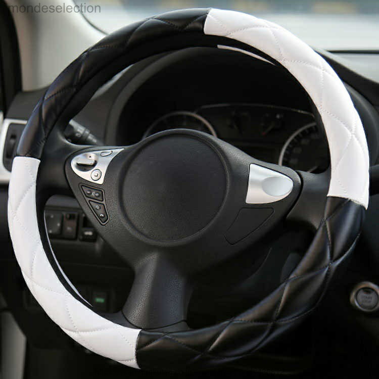 【送料無料】ハンドルカバー 軽自動車 普通車 O型 D型 PU 高級感 おしゃれ 本革調 かわいい 通気 吸汗 滑り止め 兼用 車用品 春夏 おしゃれ 内装品 テアリングカバー 四季通用