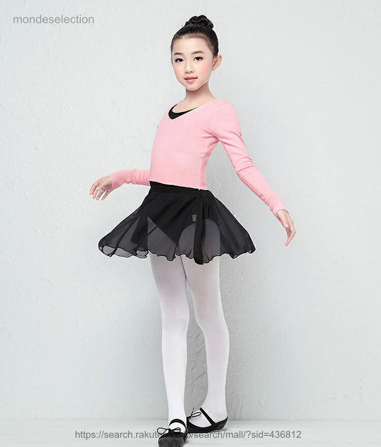 モンドセレクションの【送料無料】子供 バレエ ボレロ ニット 110 120 130 140 150 160 長袖 女の子 カシュクール キッズ コットン カーディガン トップス レッスン ユニフォーム 女の子 ジュニア｜アングル3