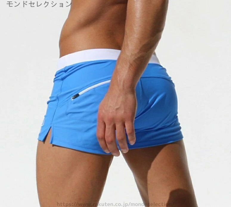 【送料無料】水泳 海水浴 夏 ローライズ ボックス ボクサー型 ショートトランクス 短パン 海パン 海水パンツ スイムウェア メンズ 水着