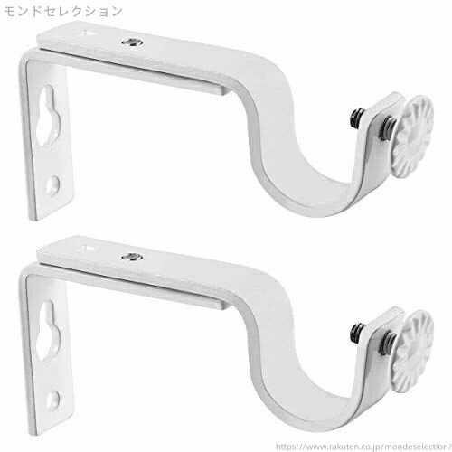 【送料無料】2個 カーテンロッドブラケット 金属 窓カーテン 天井ハンギングホルダー カーテンロッドサ..