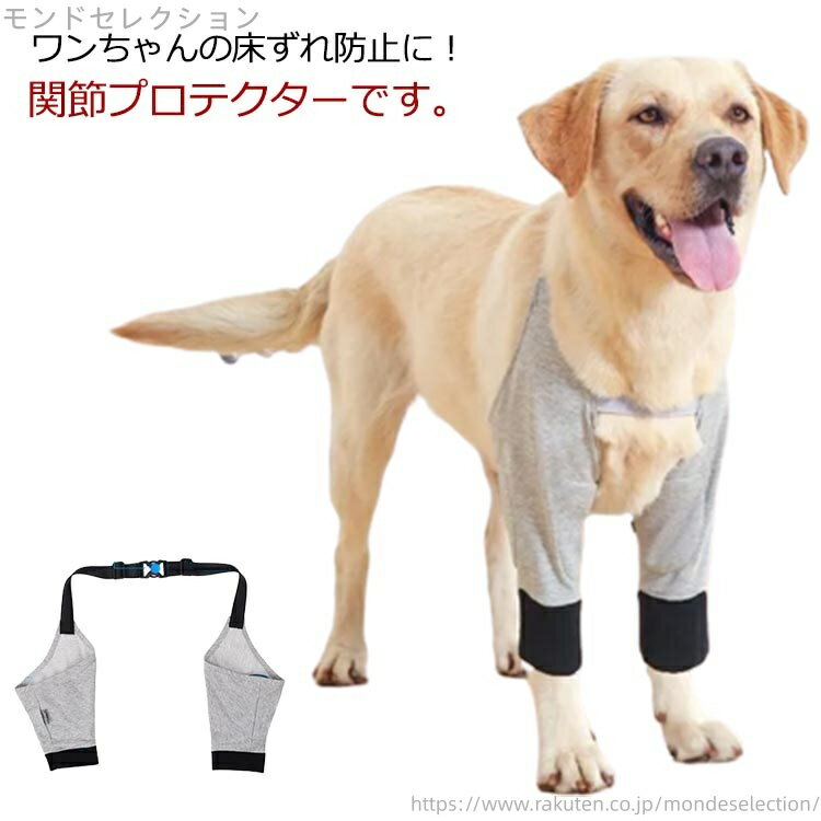 【送料無料】傷舐め防止 シニア 老犬 介護 保護 前足 膝 プロテクター サポーター ガード レッグ 床ずれ防止 サポーター 犬服