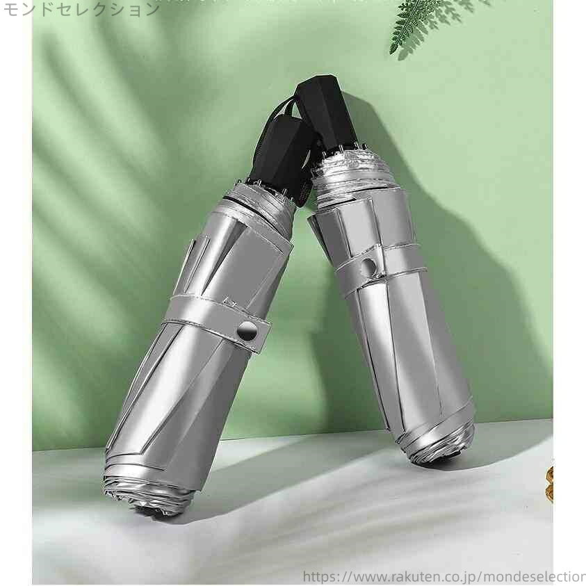 【送料無料】UPF50+ 二重チタン銀コーティング 紫外線カット UVカット 遮光遮熱 三段折りたたみ傘 大きい傘 雨傘 8本 日傘 折りたたみ傘