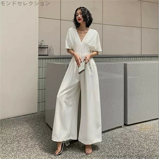 【送料無料】素地 レース ウェディングドレス ロングドレス パンツドレス ズボン Aライン ウェディングドレス