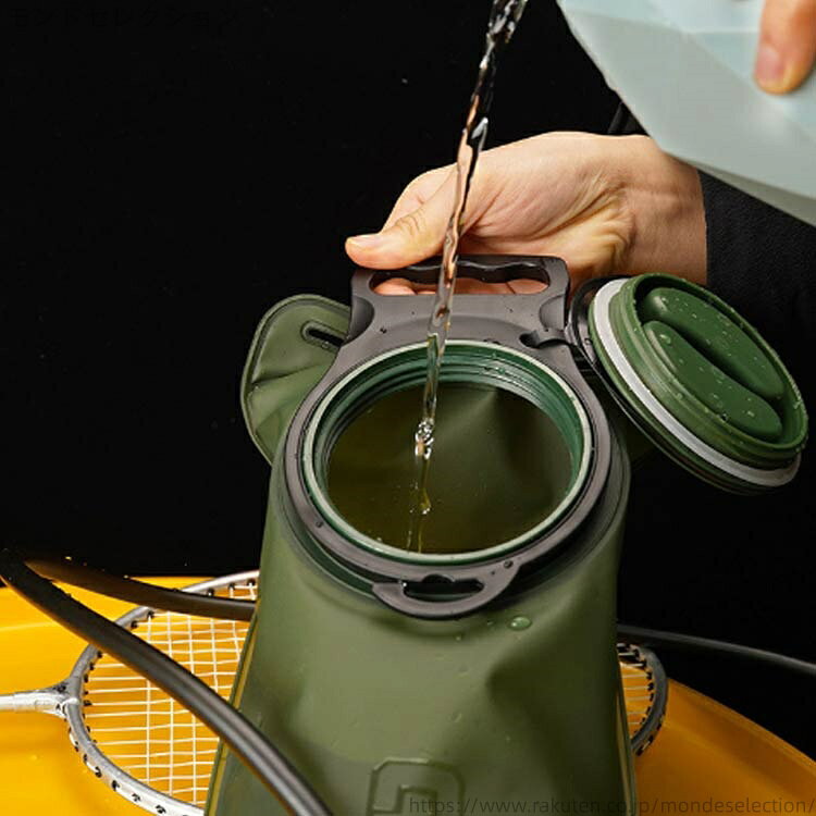 モンドセレクションの【送料無料】水分補給袋 サイクリング 水分補給袋 バッグ バイク ハイドレーション 2リットル 柔らか ボトル ハイドレーションパック 2L｜アングル2