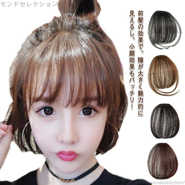 【送料無料】シースルーバング 髪 エクステ 髪の毛 付け毛ウィッグ 薄型 レディース 前髪ウィッグ 前髪..