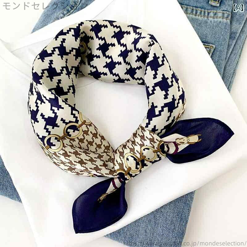 【送料無料】ピンク 赤 ネイビー 正方形 オールシーズン 薄手 メンズレディース シルク風 カジュアル ..