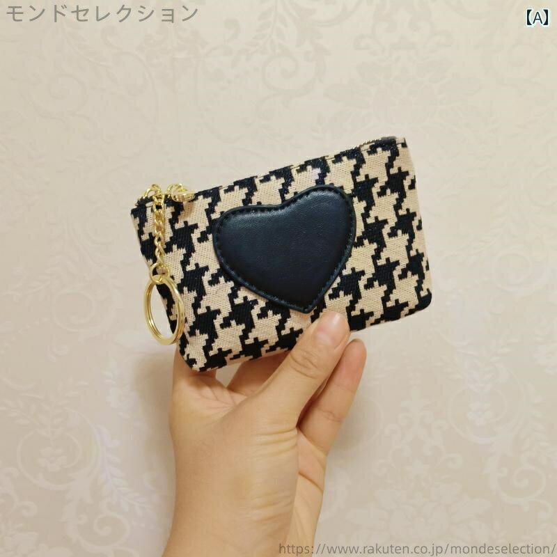 【送料無料】キャンバス ジッパー付き コンパクト ショート カードケース レディース コインバッグ ミニ 小銭入れ 財布 おしゃれ かわいい