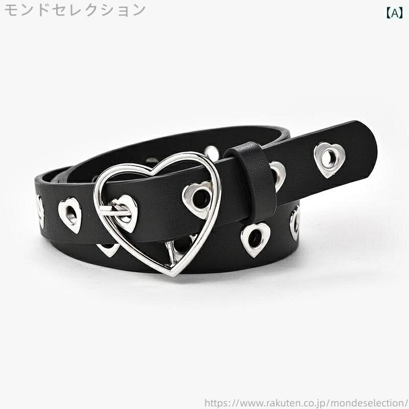 【送料無料】ブラウン ホワイト ブラック ガール ホット 薄い 装飾的 バックル ラブ ホール フル アメリカン ベルト 女性