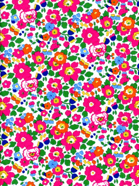 LIBERTYリバティプリントBetsy(ベッツィ)濃いピンク国産カットクロス3332019-LRE