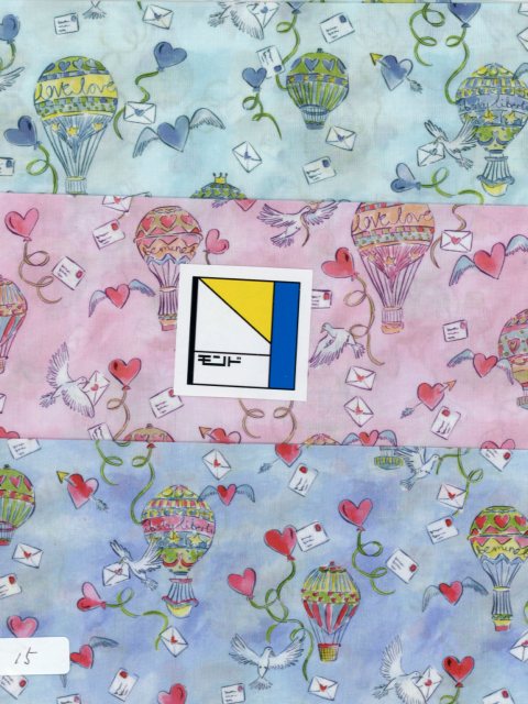 生地LIBERTY FABRICS LIBERTYリバティプリントロンドンコレクション柄Love in the Air(ラブインジエア)カットクロス3枚セット3636835