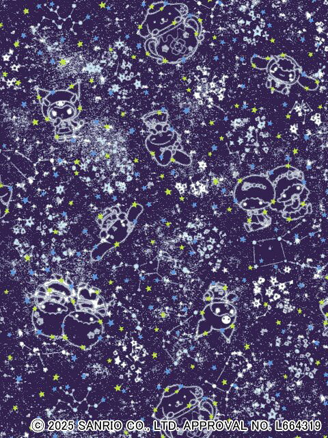 樂天商城 - 生地LIBERTY FABRICS リバティプリントConstellation Sky(コンステレーション・スカイ)ネイビーリトルツインスターズ(キキ＆ララ)(リトルツインスターズ50周年を祝したコレクション)DC35399-J25D