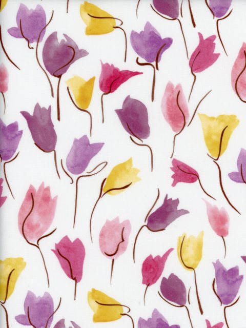 生地LIBERTY FABRICS LIBERTY国産リバティプリントTulip Shadow（チューリップ・シャドー）パープル国産エターナル柄綿100％：108cm有効巾3631229-ZE