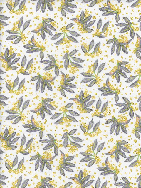 生地LIBERTY FABRICS イタリア製タナローン生地Porcelain Canopy(ポーセリン・キャノピー )イエロー363J75918-26AU2026SS Ceramic Bloom